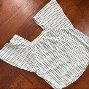 Sonoma Blue and White Striped Top